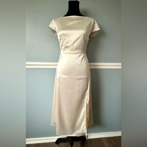 RIHOAS Elegant Cream Midi Dress